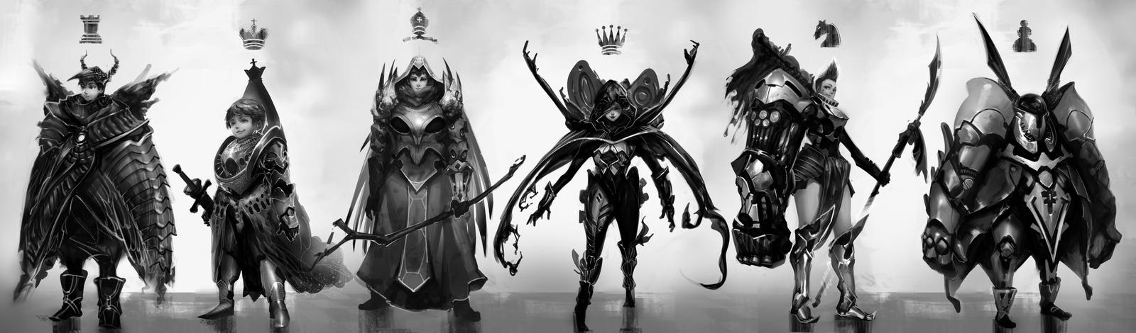 Chess Series - OVERVIEW by jingsketch on DeviantArt