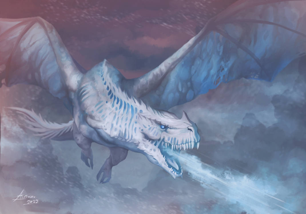 Frost wyvern by Ainowo on DeviantArt