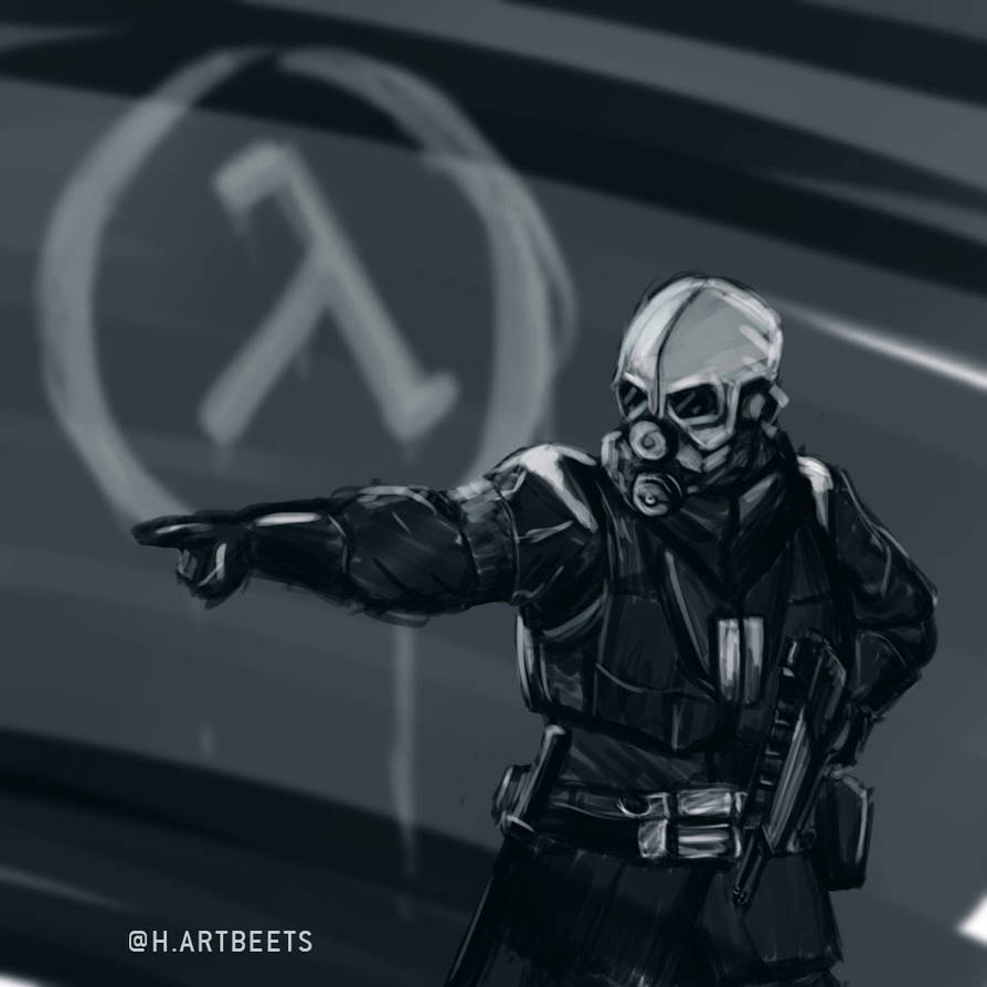 Half-Life 2 Civil Protection - Daily Sketch by RichOnPlants on DeviantArt