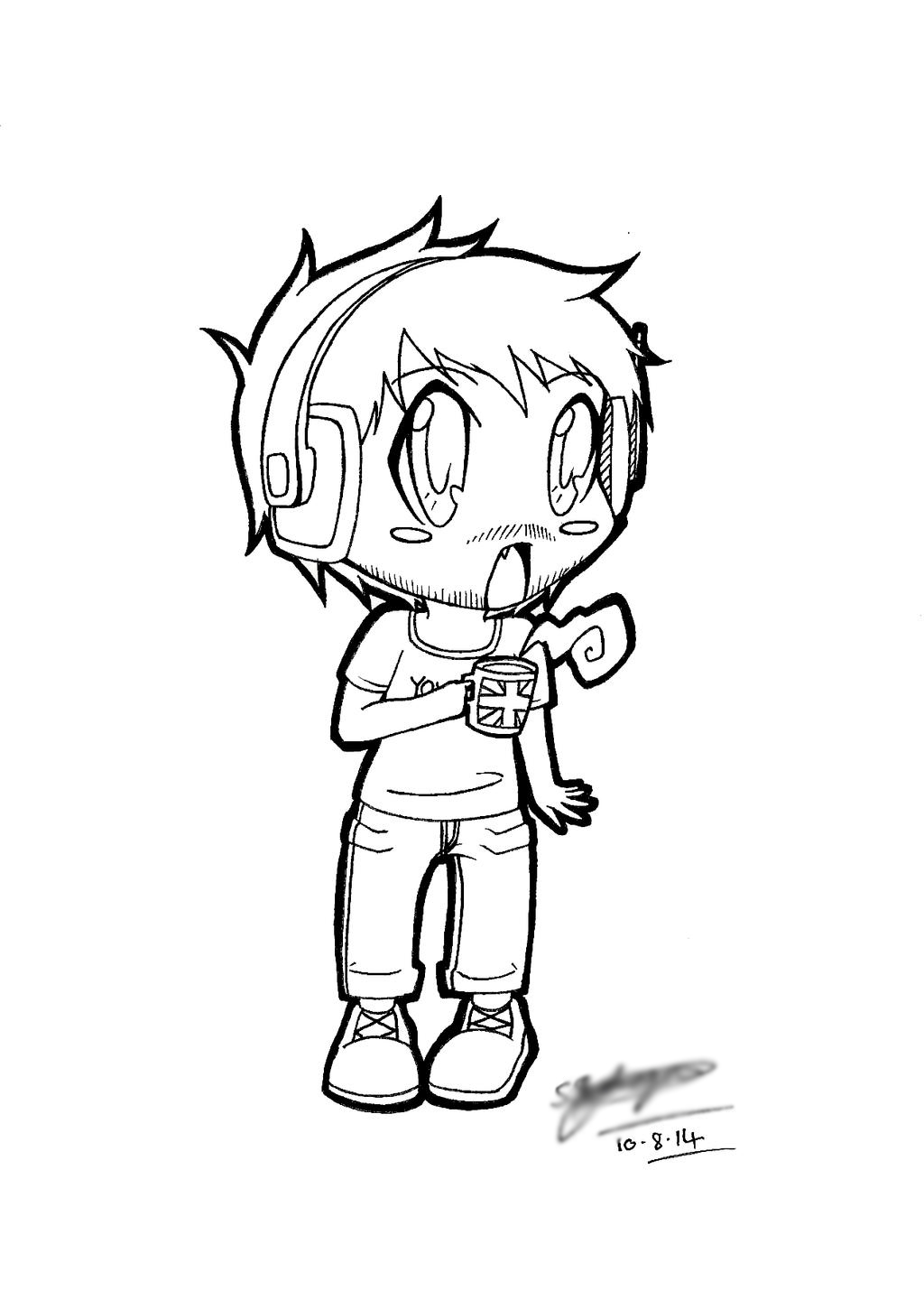 Chibi Yamimash with a Cuppa Tea! :3