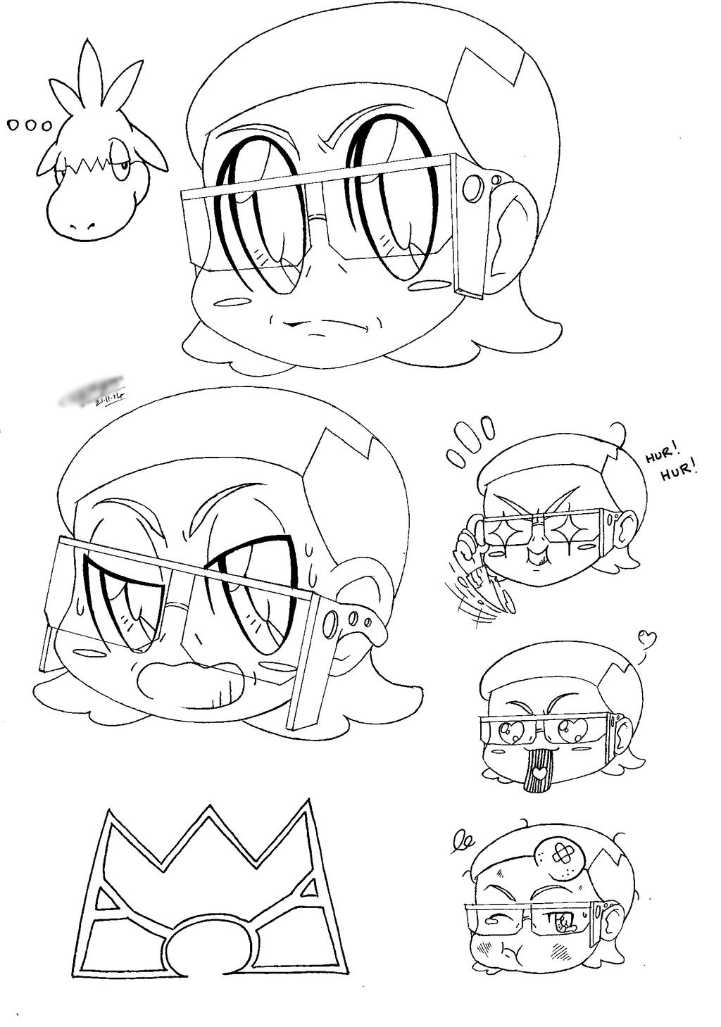 Team Magma Leader Chibi New Maxie! (Emotions.) :3