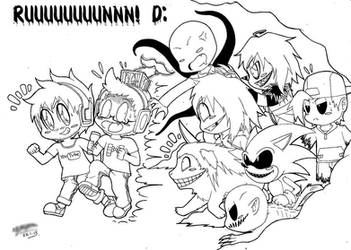 Run Chibi Youtubers, RUUUUUUUUUUUUUUUUUUUUNNNN! :3