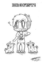 Chibi Pewdiepie, Maya and Edgar! :3 by ShannonxNaruto