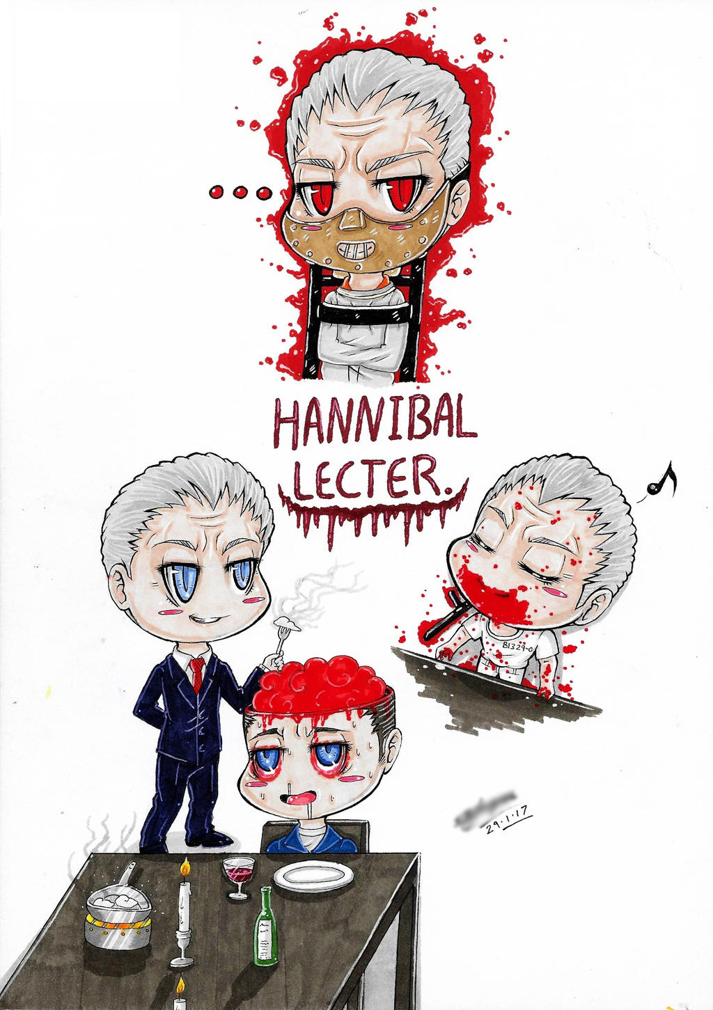 Chibi Hannibal Lecter (Scenes.) :3