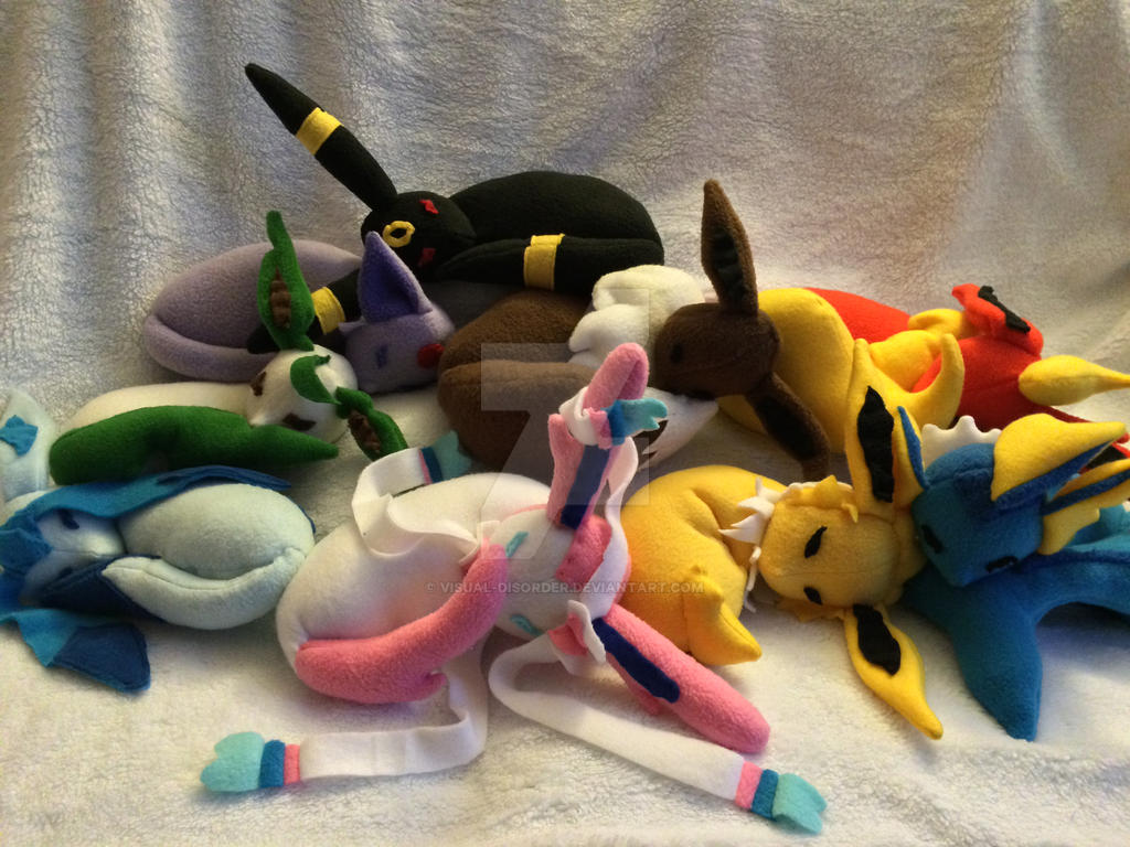 Sleepy Buddies - Eeveelutions