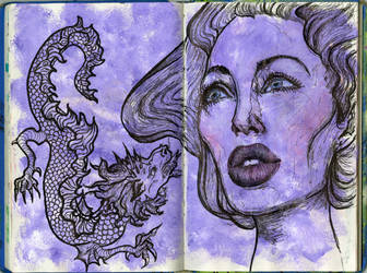 Dragon in Submission by pinupsbykeeegan