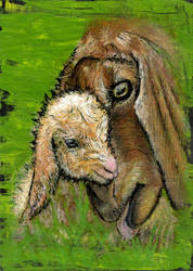 Goats by pinupsbykeeegan