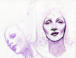 Marlene Studies 1 by pinupsbykeeegan