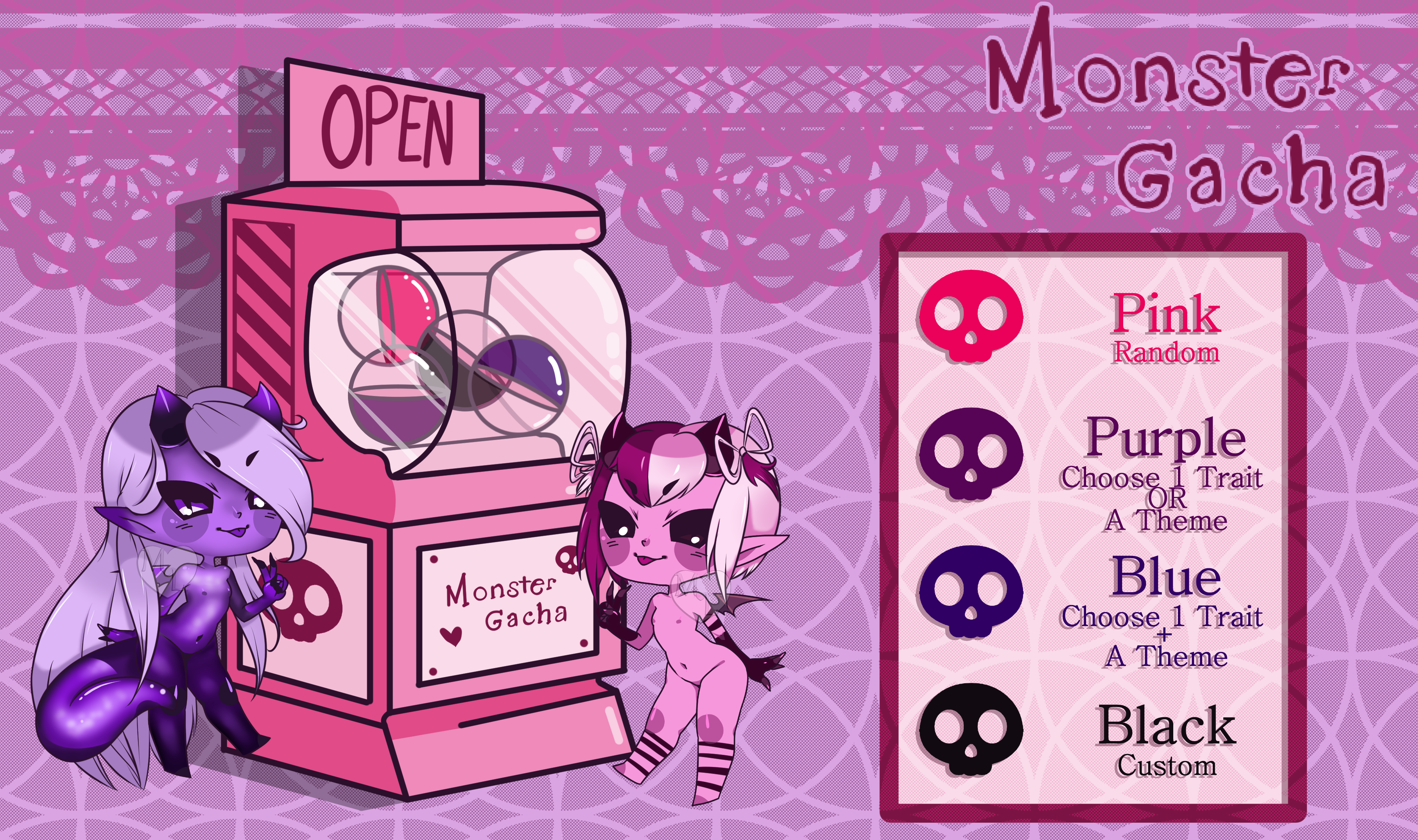 Halloween Monster Gacha Machine OPEN