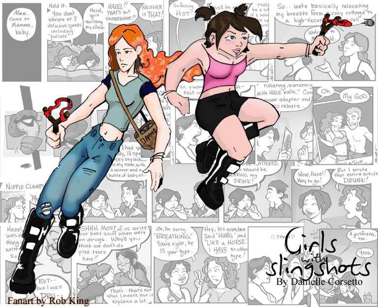 Girls W Slingshots colored