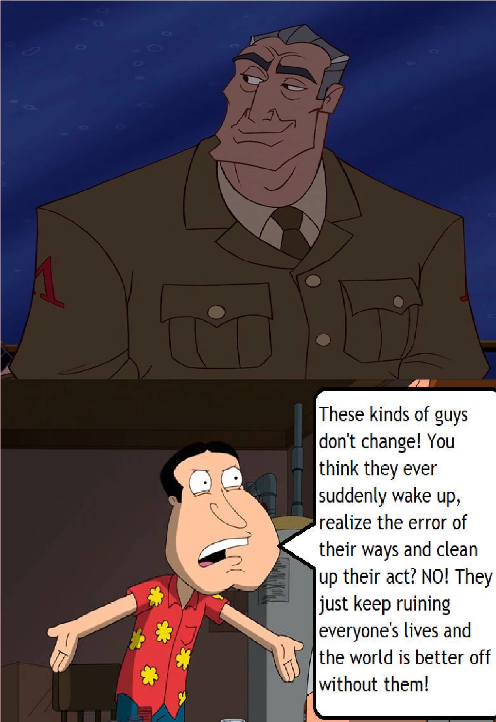Quagmire Perfectly Describes Commander Rourke by RikyTheLion on DeviantArt