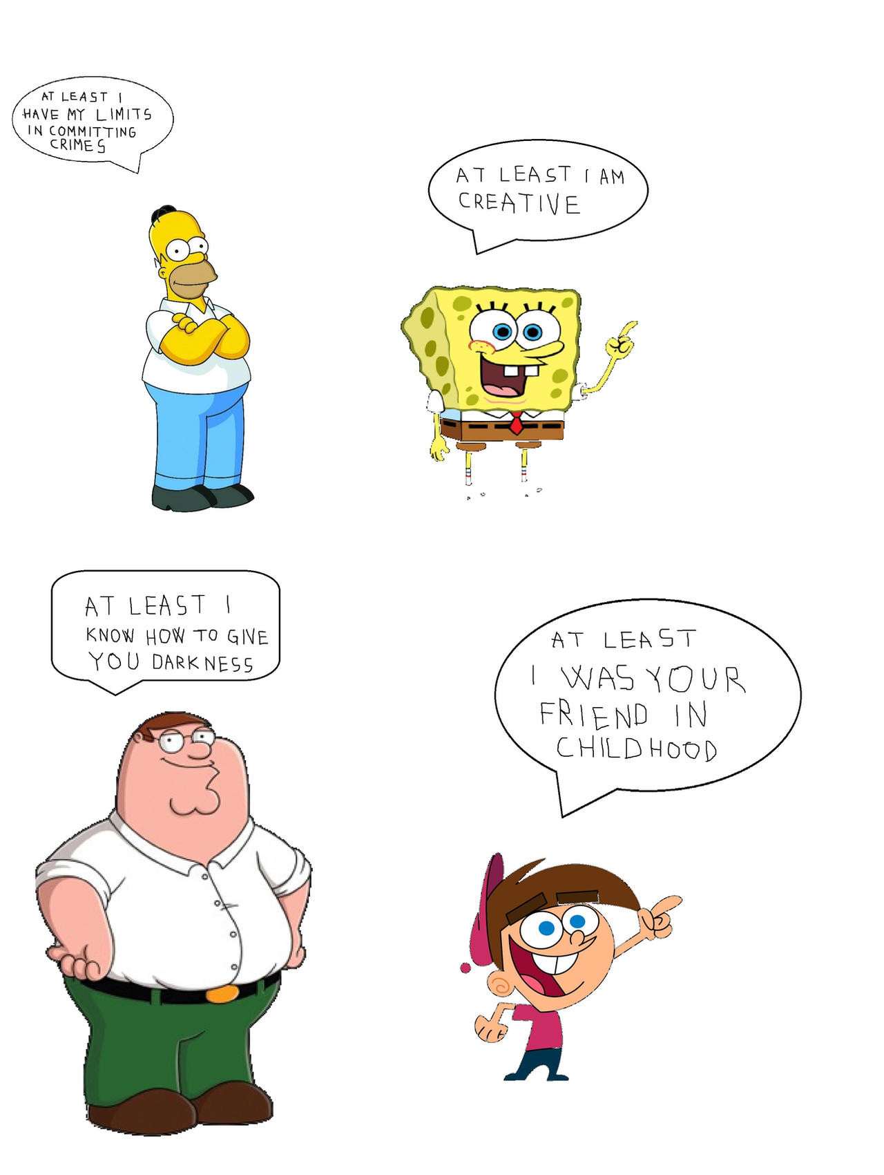 Peter Timmy Homer, SpongeBob, Peter and Timmy and their haters by RikyTheLion on ...