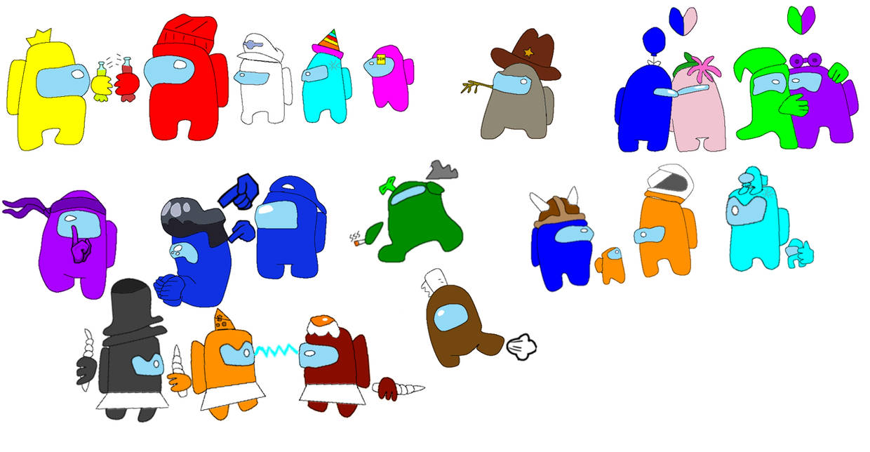 My drawing of the Among us logic characters by memehunter10 on DeviantArt