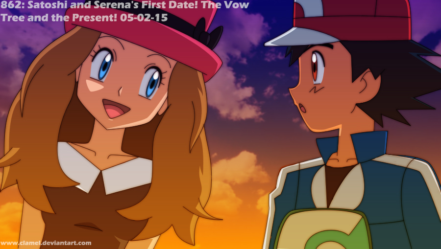 Ep862 Ash And Serena S First Date By Clamel On Deviantart