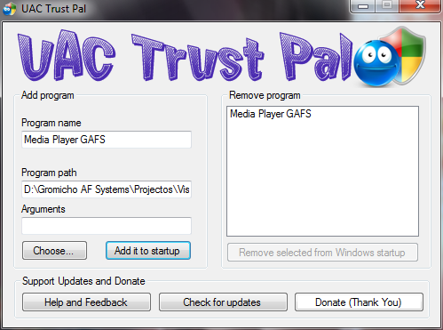 UAC Trust Pal