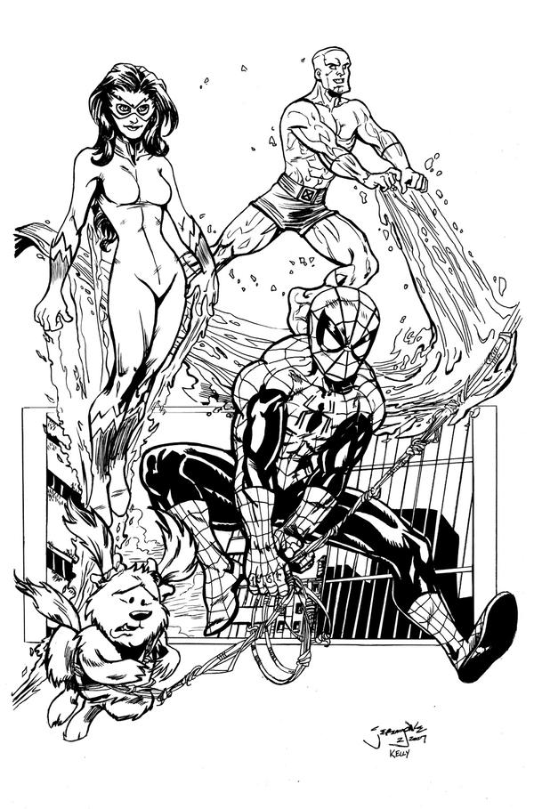 Spider-Man n Friends inks