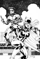 Batgirl Nightwing Inks