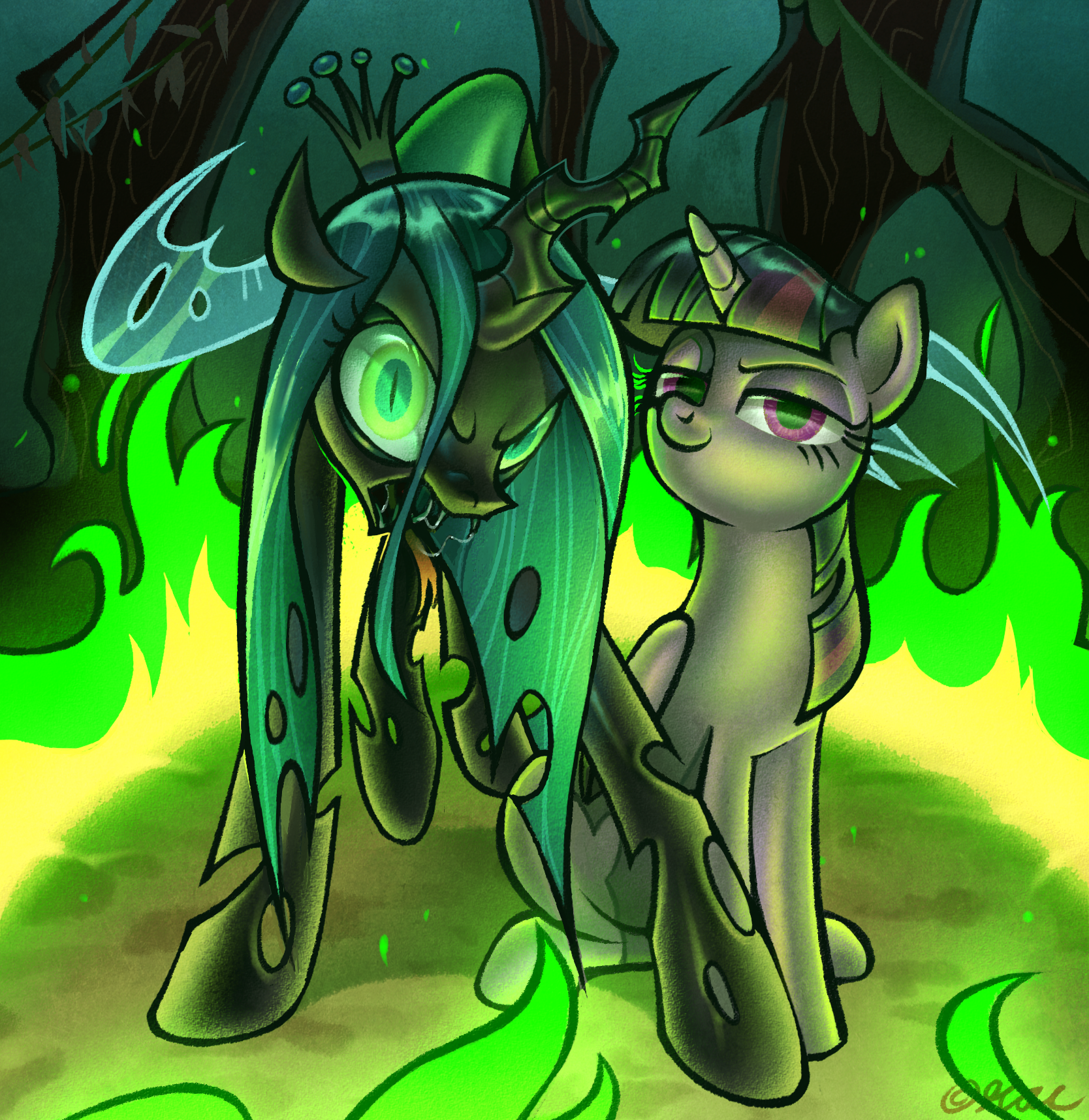 MLP - Mean Yuri (Chrysalis x Mean!Twilight)