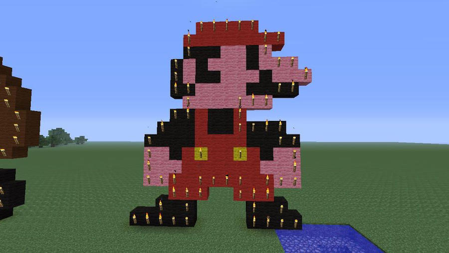 Infdev Minecraft Mario mario in minecrafy (day) by lordricardo15 on DeviantArt