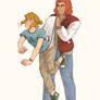 Ganondorf gives Link a Wedgie