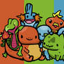 Pokemon Starters Desktop Background