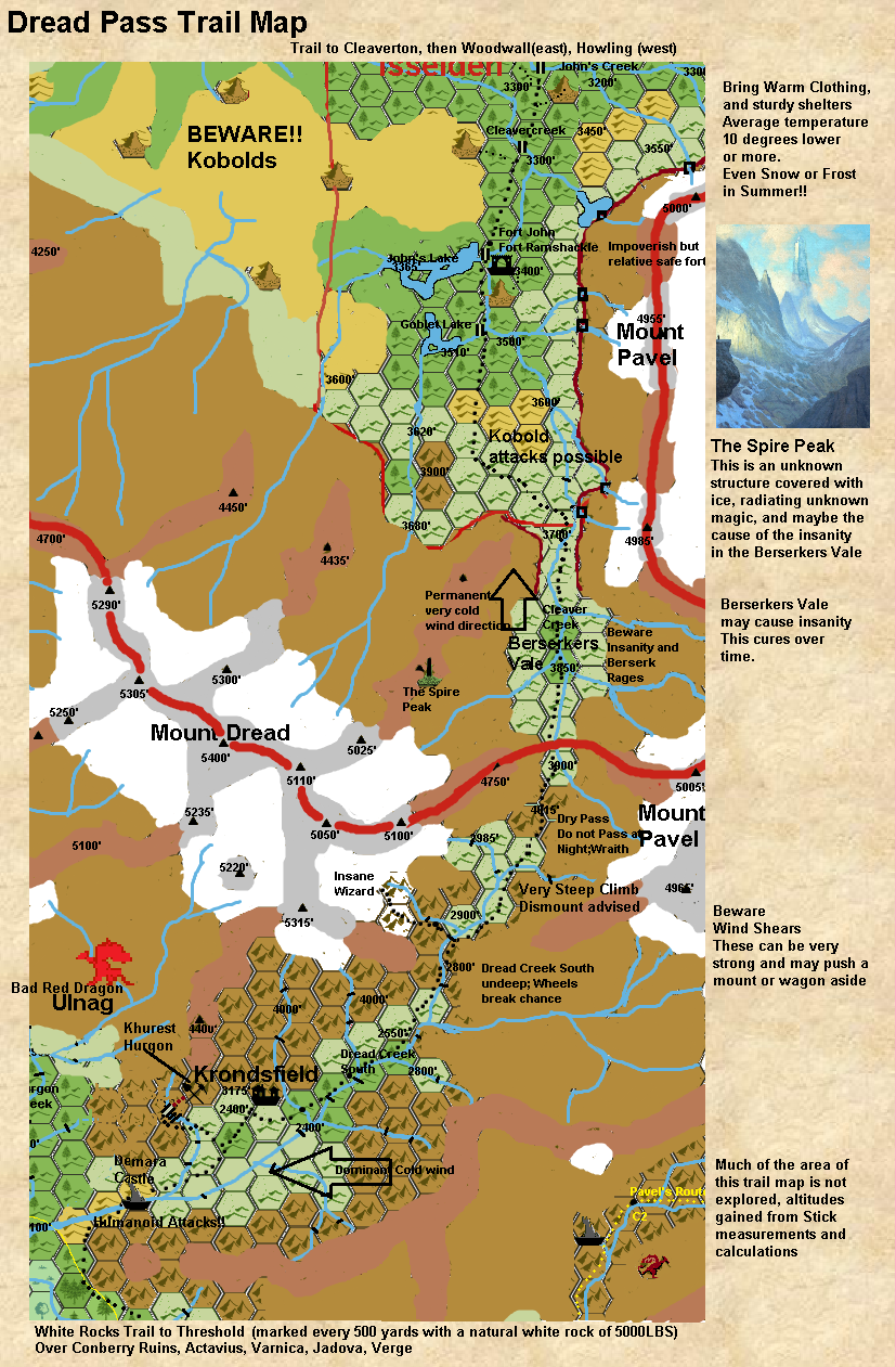 Dread Pass Trail Map by 6inchnails on DeviantArt