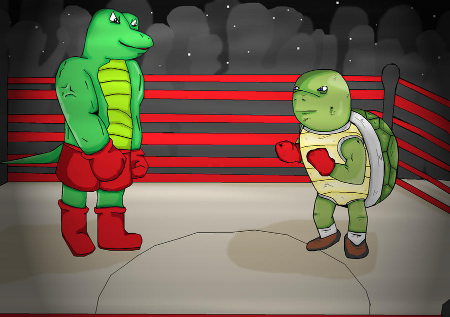 Turtle VS lizard! by shimshomo on DeviantArt