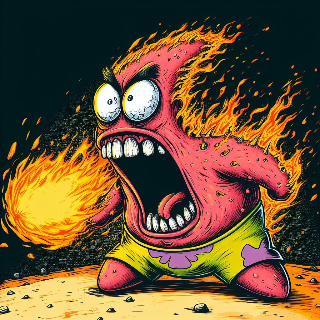 Blows Raspberry Patrick Star Patrick Star by FratArt on DeviantArt