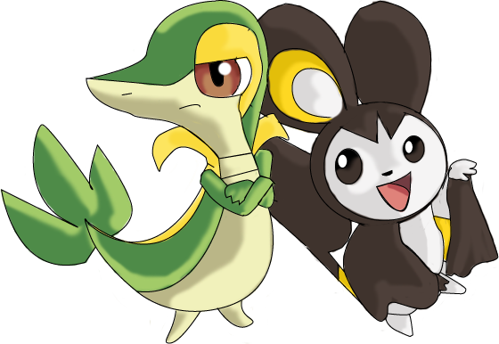 emolga and Snivy