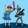 Atomic Fionna and Bender