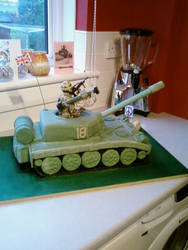 Another view of Tank Cake