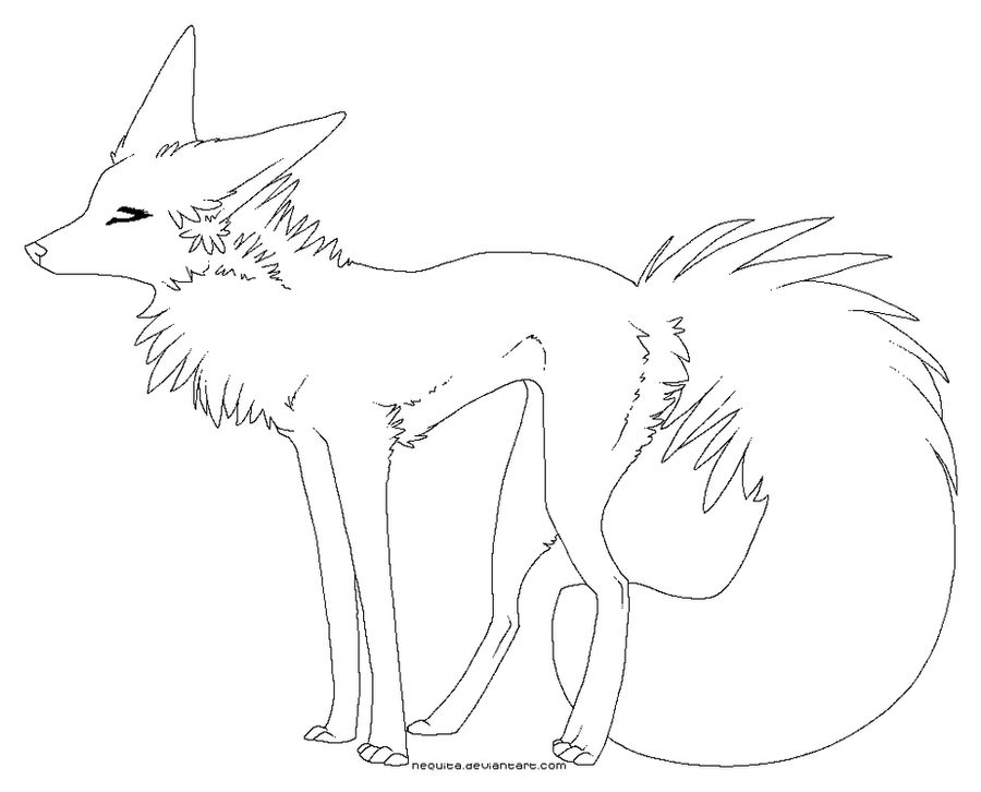 free dog lineart_pixel by nequita