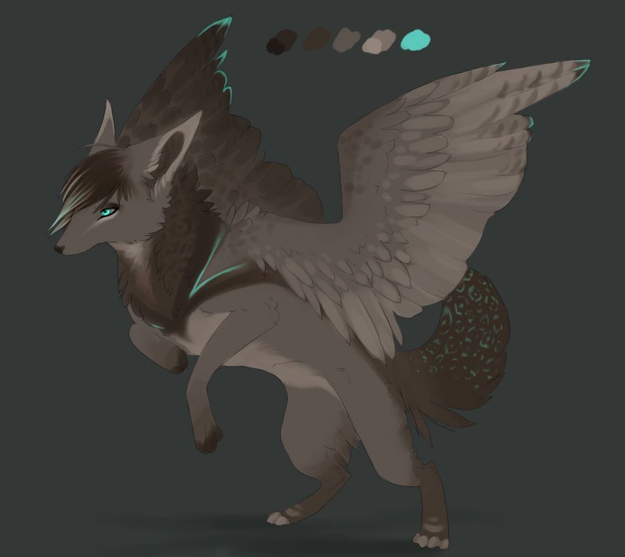Winged Creature Patterns winged design commission by nequita on DeviantArt