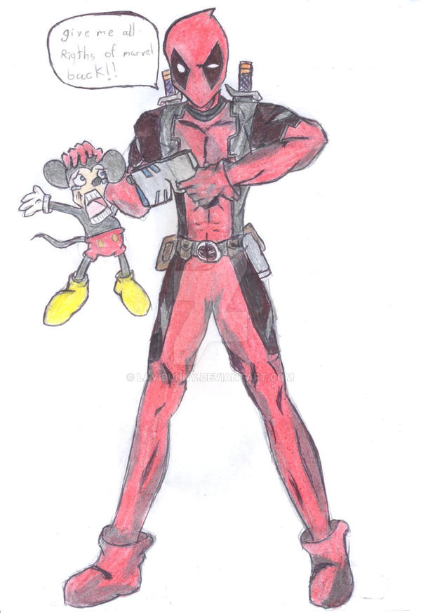 deadpool against mickey mouse by laviBunny on DeviantArt