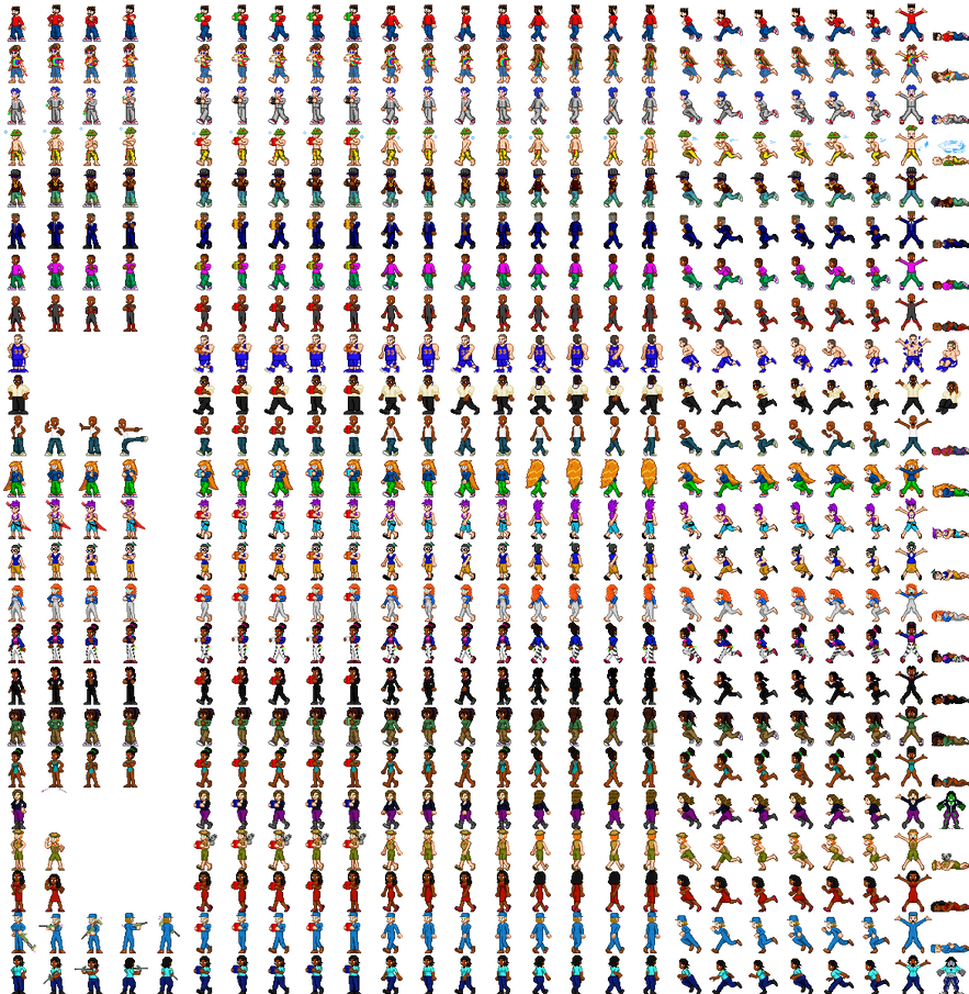 Human Sprite Sheet by lostchild14000 on DeviantArt