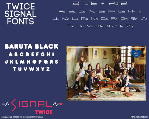 TWICE Signal Fonts