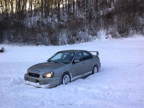 Subaru Impreza in the snow 2