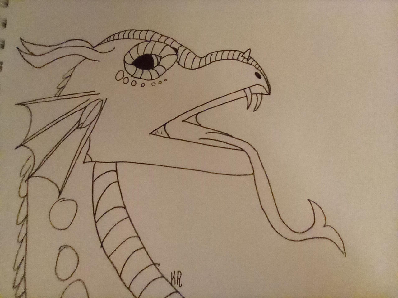Rainwing Coloring page by Snowmango1 on DeviantArt