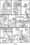 Toon Girls Page- 40 (The Mere Reflection) B and W by Cloudcuckooman