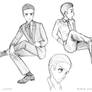 Sketches - suit and tie