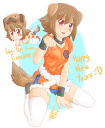 Happy New Years with Inu-Tan(Etotama)