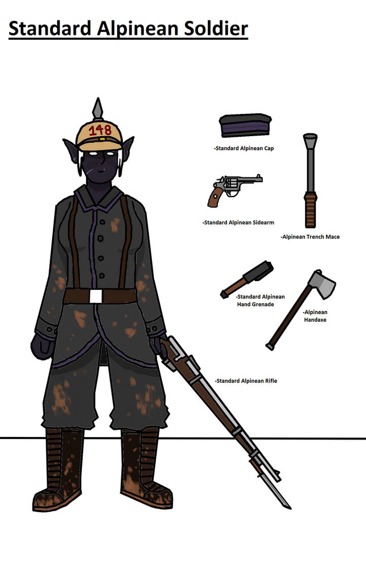 Alpinean Alpinean Soldier and Gear by 1212West1212 on DeviantArt