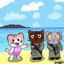 vacation on a troubled beach