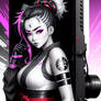 Ninja Cyberpunk Girl 01