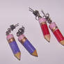 cute pencils earrings