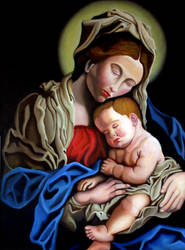 Repro Madonna and Child