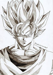 Portrait Super Saiyajin Son-Goku