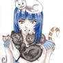 Soi Fon and her cats