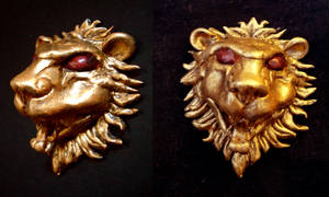 Lion brosch