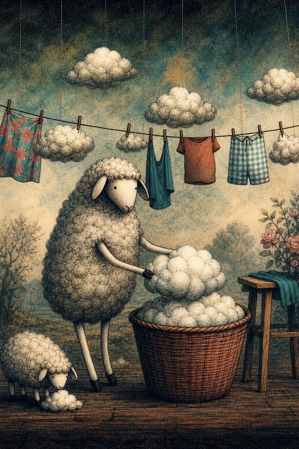 Clouds laundry by Kunst-Katze on DeviantArt